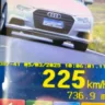 Polícia flagra carro a 225km/h