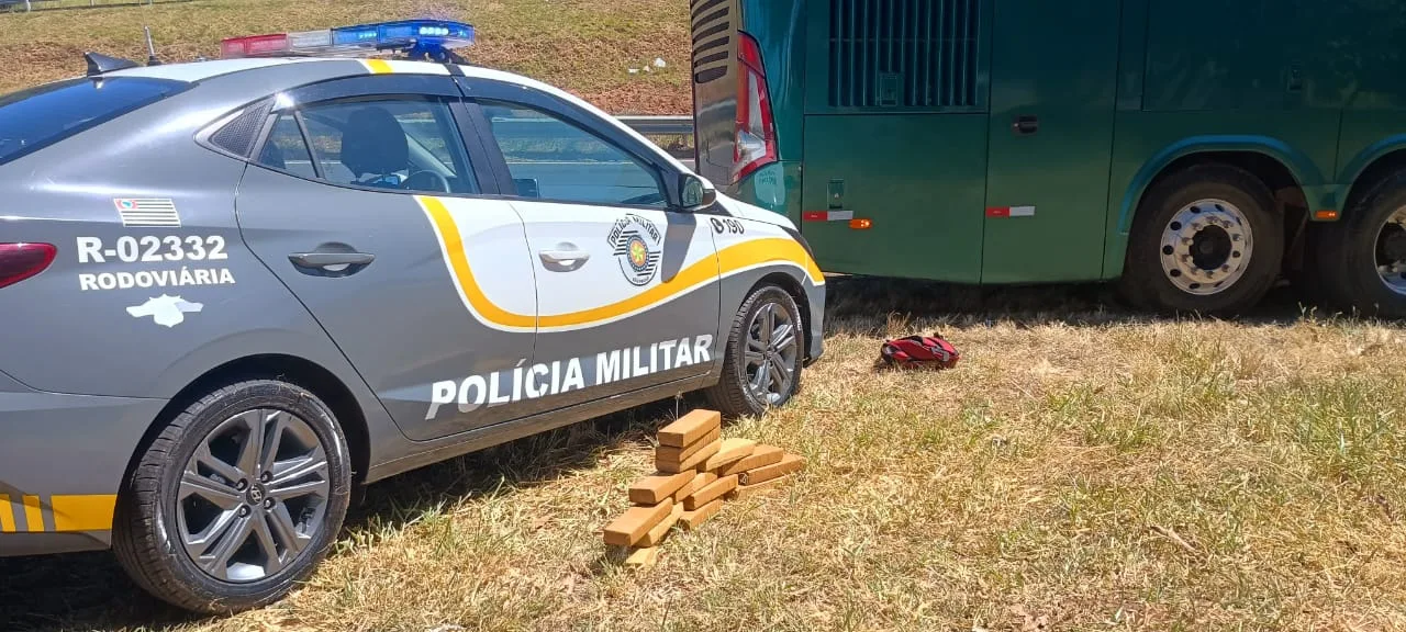 Operação apreende 14 tabletes de maconha em ônibus em Marília