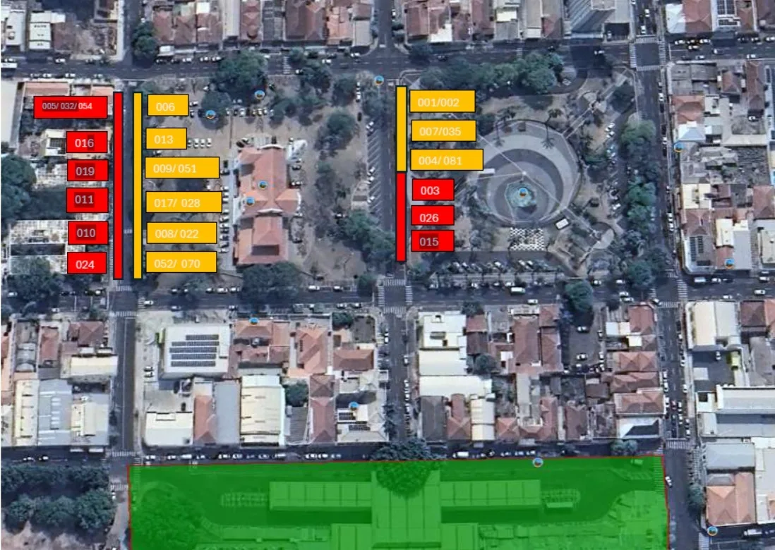 Interdição de terminal vai usar praças e reduzir estacionamento no centro