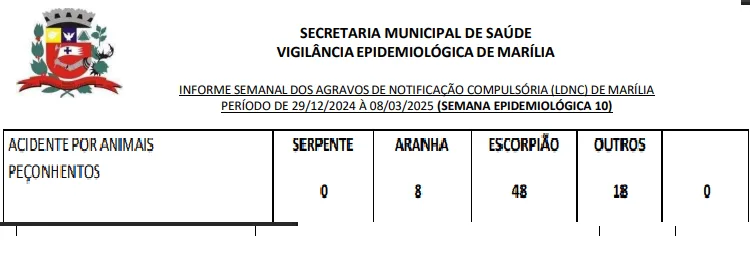 Acidentes com escorpiões puxam alta em casos com animais em Marília