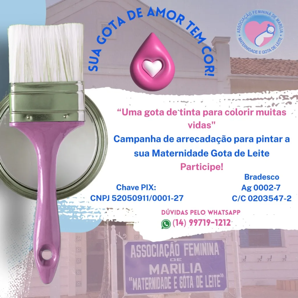 Campanha ajuda a pintar maternidade histórica em Marília