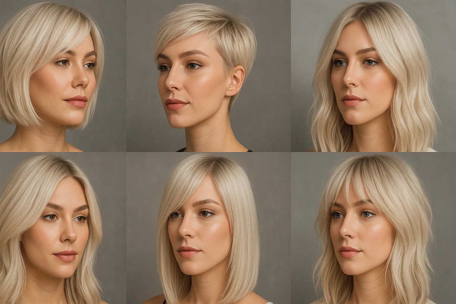6 cortes modernos para cabelos platinados para esse outono