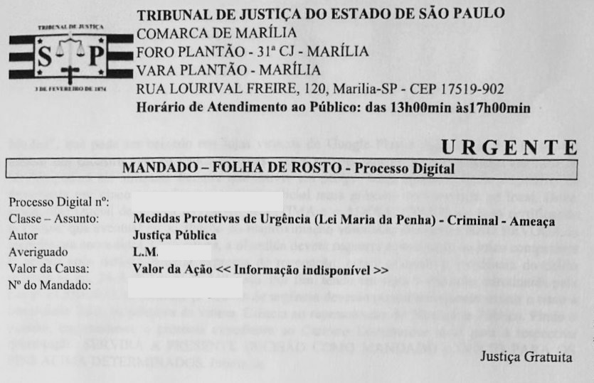 A denúncia de uma motorista de aplicativo por agressão e cárcere contra sua filha em Marília envolve um menor e chega à Justiça na cidade.