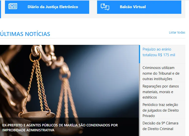 Tribunal condena ex-prefeito de Marília e repercute decisão em site Tribunal condena ex-prefeito de Marília e repercute decisão em site