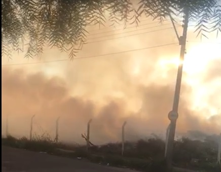 Incêndio em ecoponto cria transtornos e queixas; ‘12ª vez’