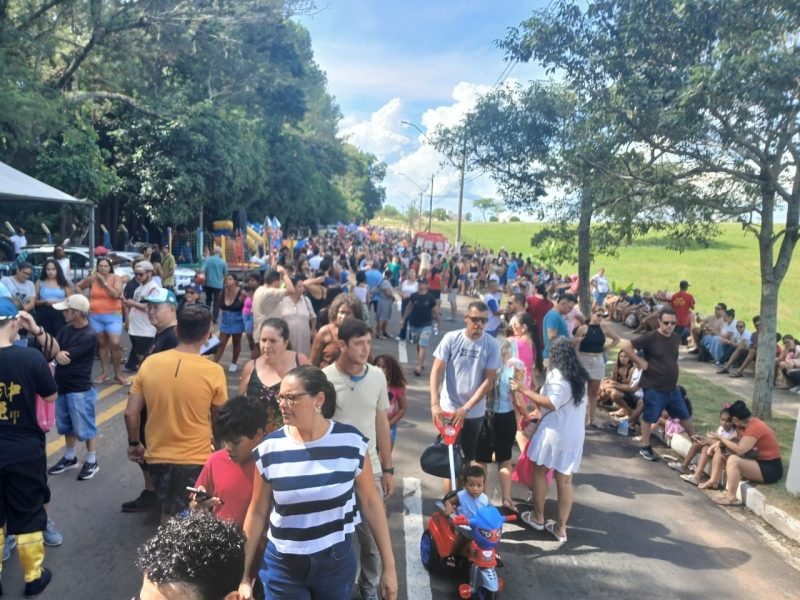 Show com esquadrilha atrai multidão e paralisa bairros