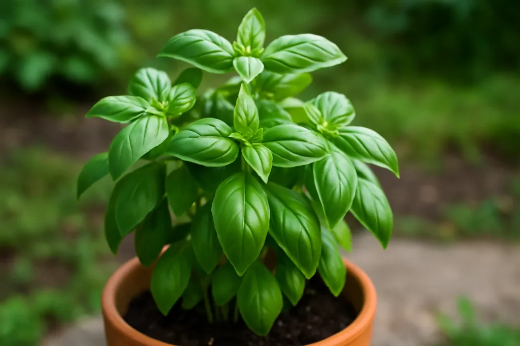 Manjericão fresquinho o segredo para colher folhas mais aromáticas e evitar flores precoces