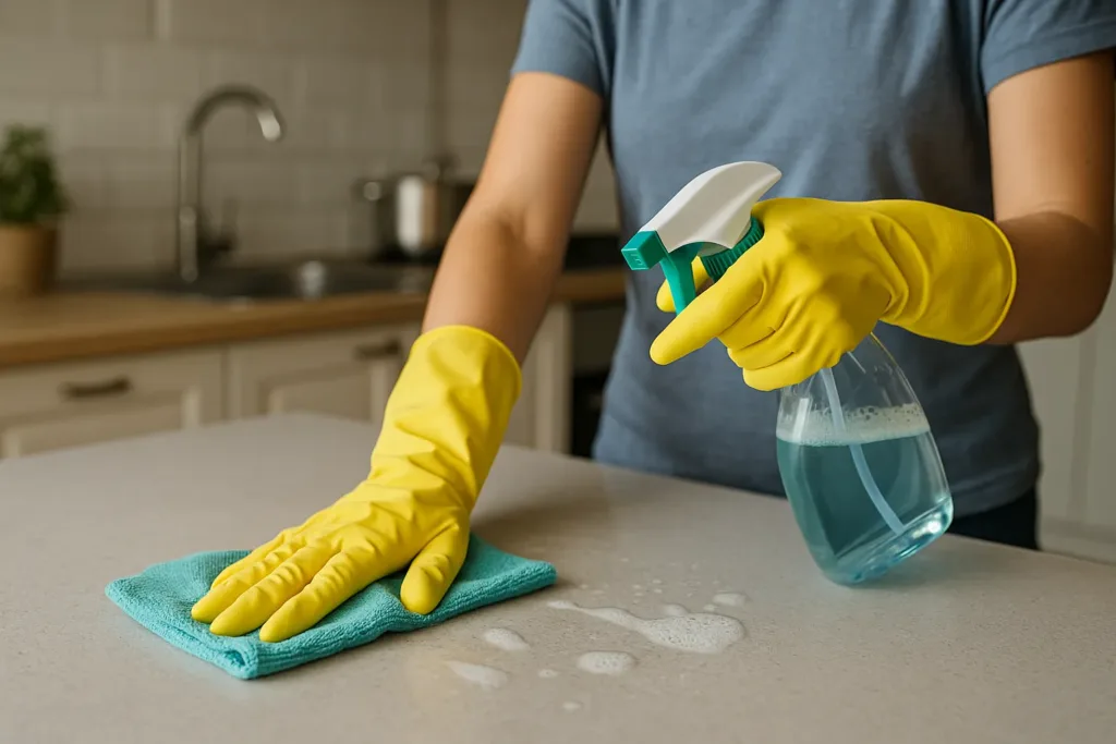 Como usar desinfetante do jeito certo para eliminar bactérias na sua limpeza Como usar desinfetante do jeito certo para eliminar bactérias na sua limpeza