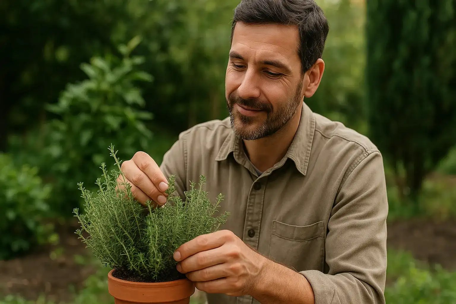 6 macetes para plantar tomilho