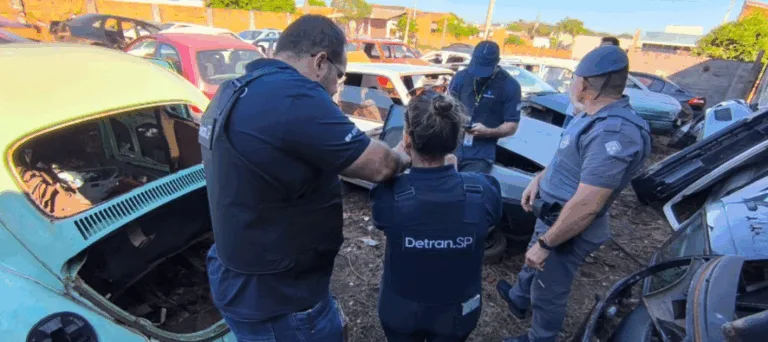 Detran lacra desmontes de veículos em Ourinhos e mais cidades