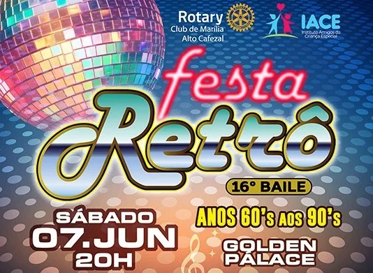 Festa Retrô em Marília terá bandas e renda para ação social