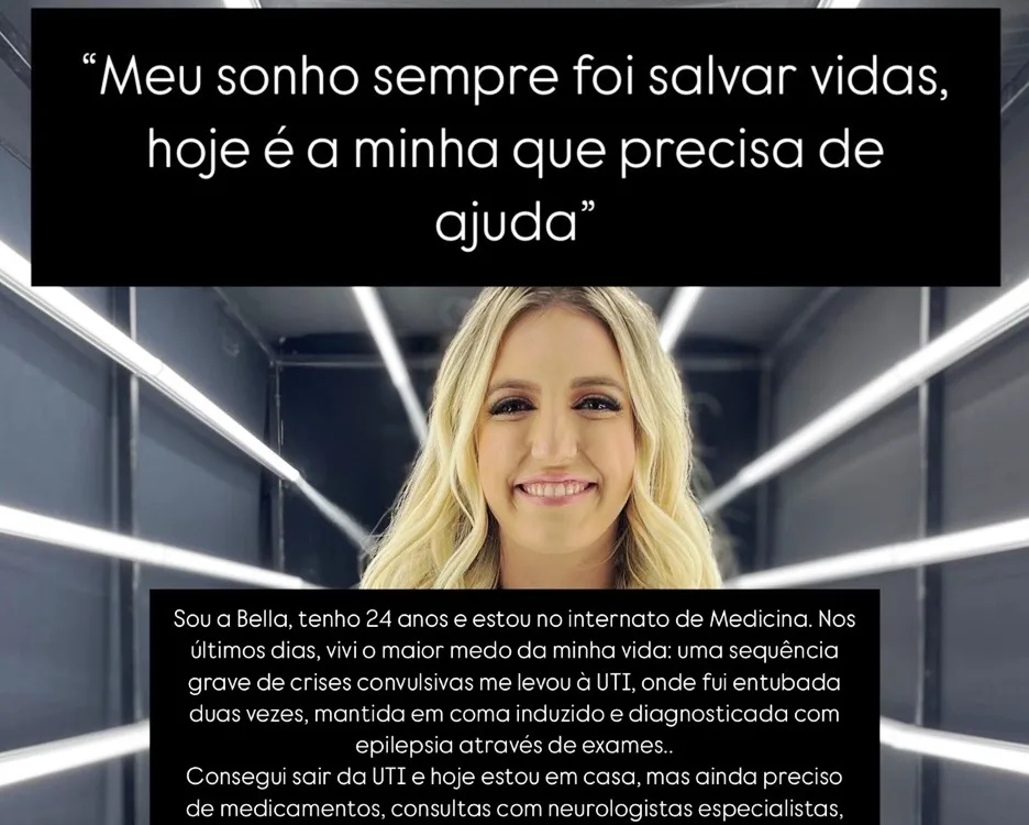 Bella, estudante inspiração com síndrome rara, pede ajuda