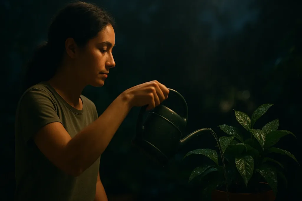 Esse hábito de rega noturna pode trazer fungos para as folhas