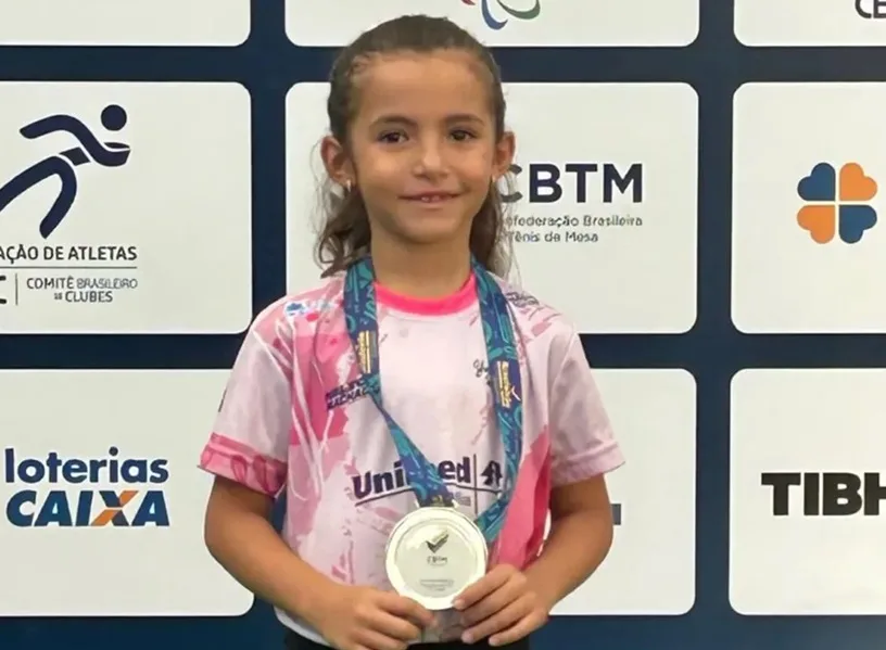 Manuella Tassi é vice-campeã brasileira no Tênis de Mesa