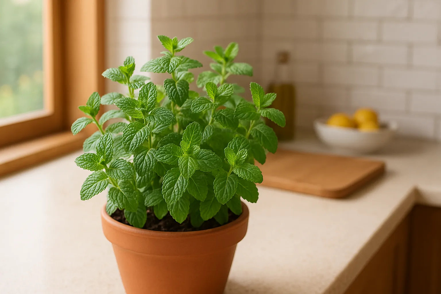 Hortelã no vaso além de perfumar, essa planta afasta insetos indesejados da cozinha