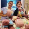 Voluntárias entregam kits para gestantes e bebês em Marília
