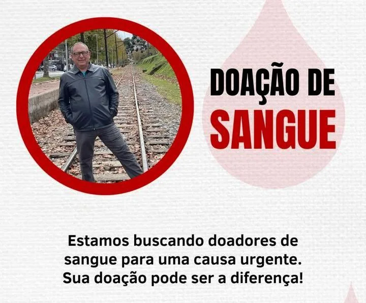 Família pede doações urgentes de plaquetas para servidor com dengue