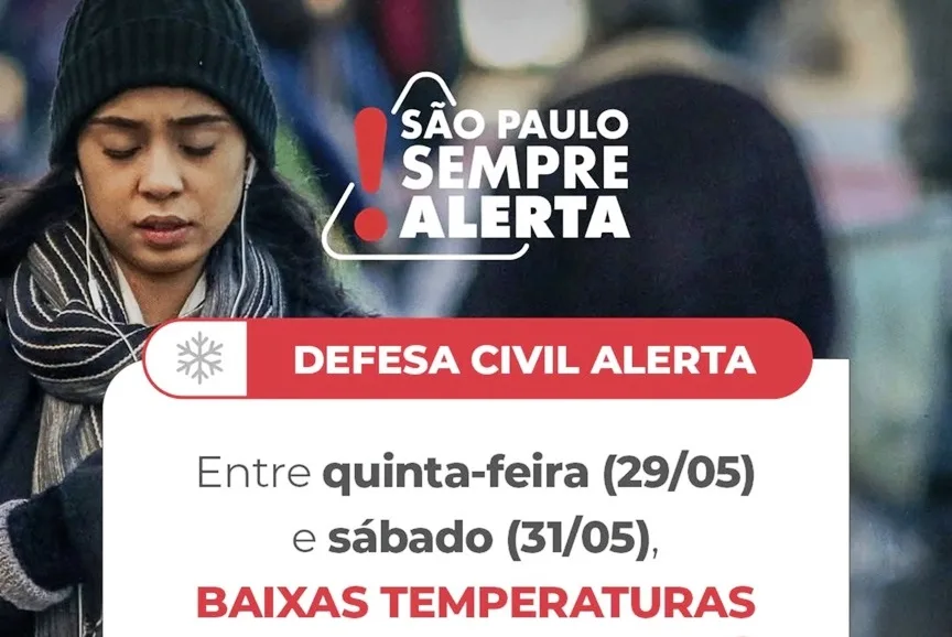 Defesa Civil prevê mínima de 6º em Marília com onda de frio