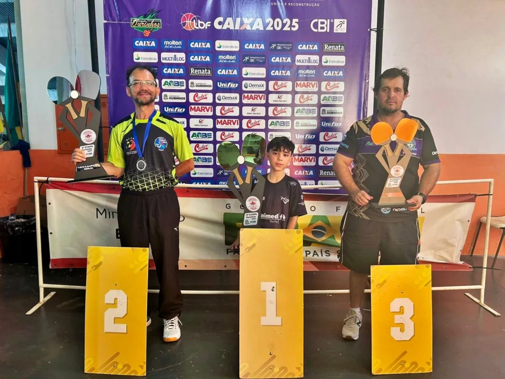 Tênis de Mesa vence etapa da Liga Oeste com 32 medalhas