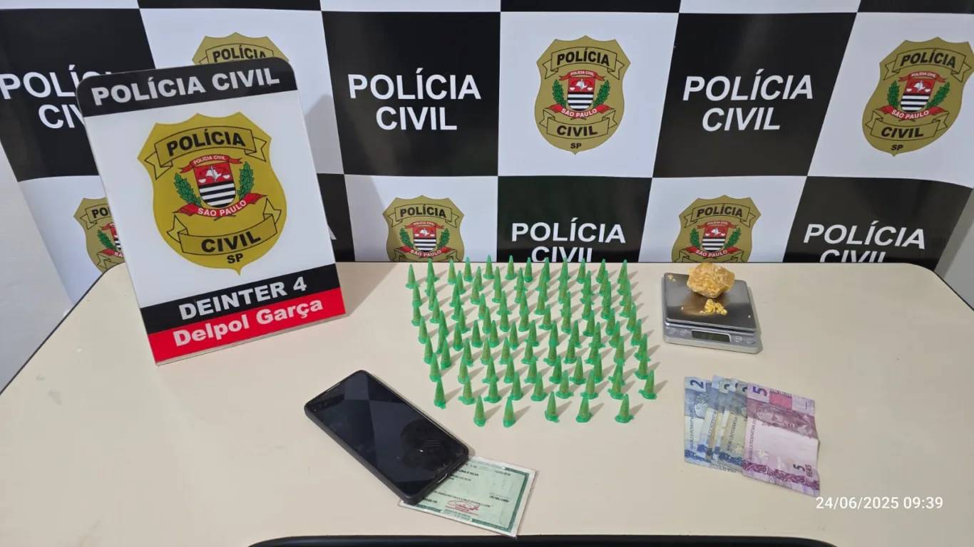 Operação contra tráfico une forças policiais e prende cinco em Garça
