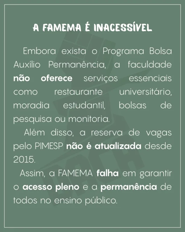 Estudantes acusam riscos e novo curso vira polêmica na Famema