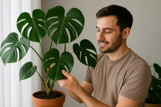 Monstera deliciosa luxuosa no passado que não sai de moda