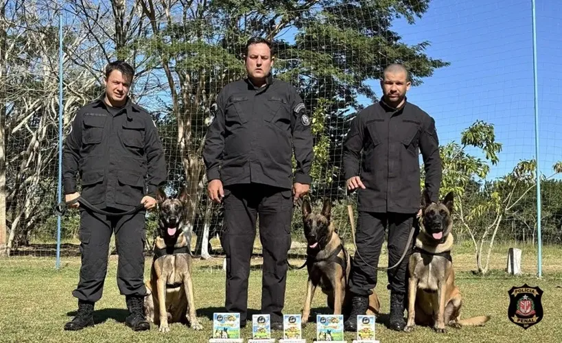Cães da Polícia Penal vencem competição em mostra de animais