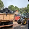 Meio Ambiente promove descarte regular de nove toneladas de pneus