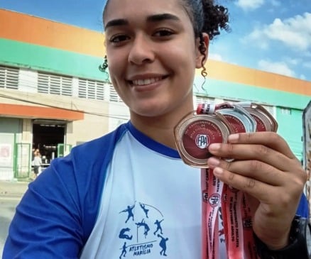 Marília tem nove medalhas e bom resultado no Paulista de Atletismo