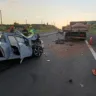 Acidente em Vera Cruz fere casal e criança