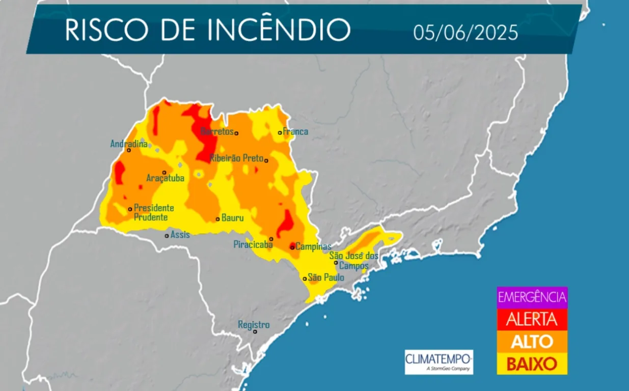 Combate a incêndios inicia 'fase vermelha' e mostra risco na região