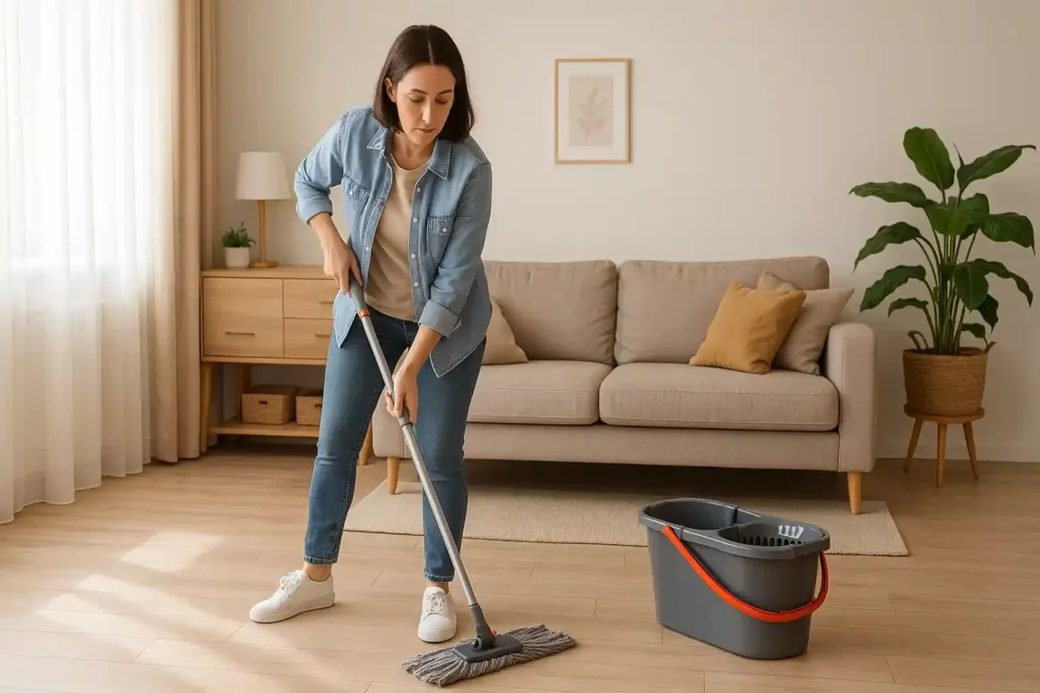 O truque com o mop que elimina a bagunça no chão e poupa horas da sua faxina