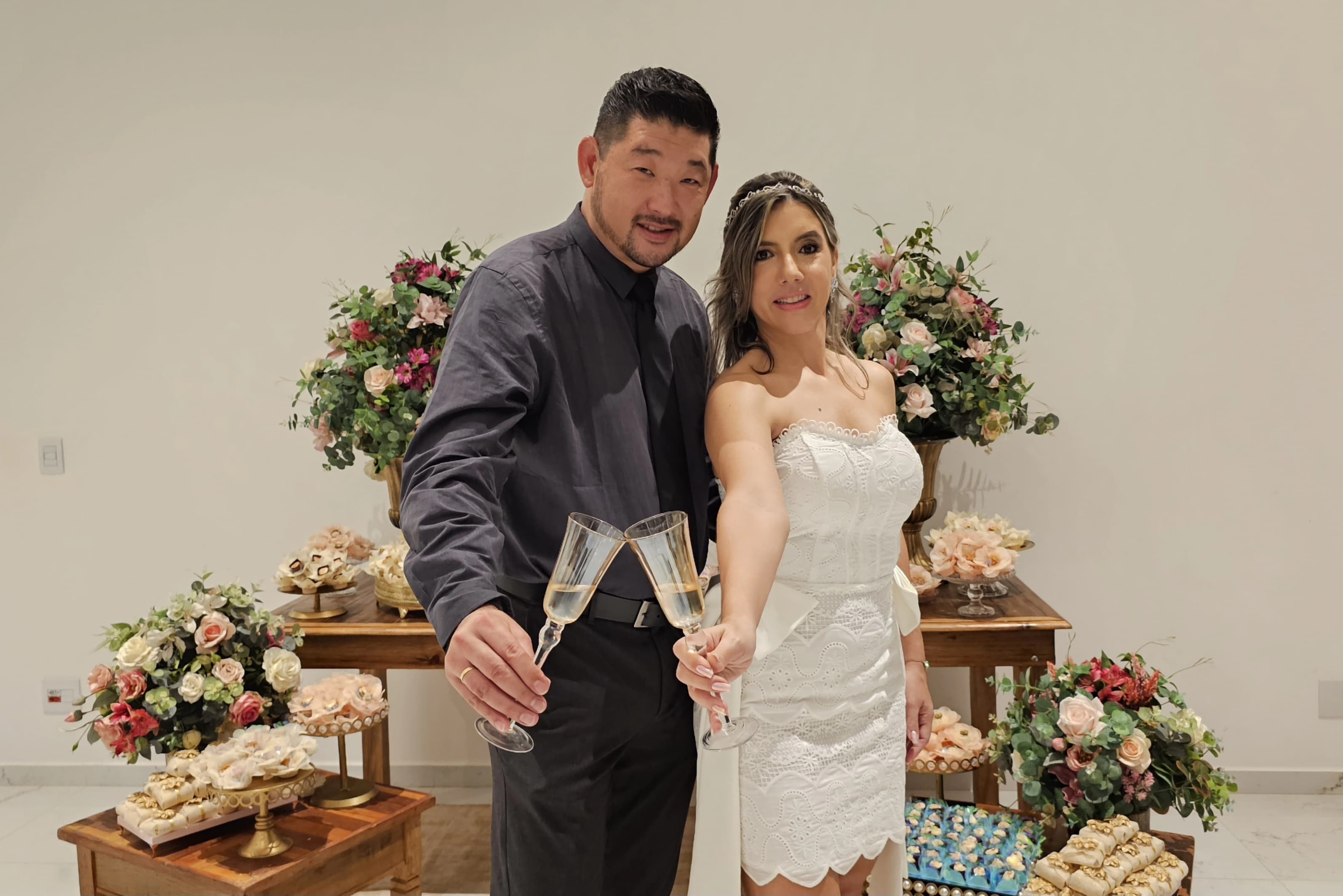 Noivado de Larissa e Fábio tem amor, apoio e celebridades do esporte