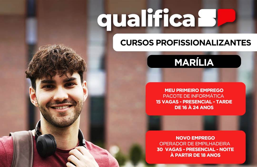 QualificaSP tem novos cursos gratuitos em Marília