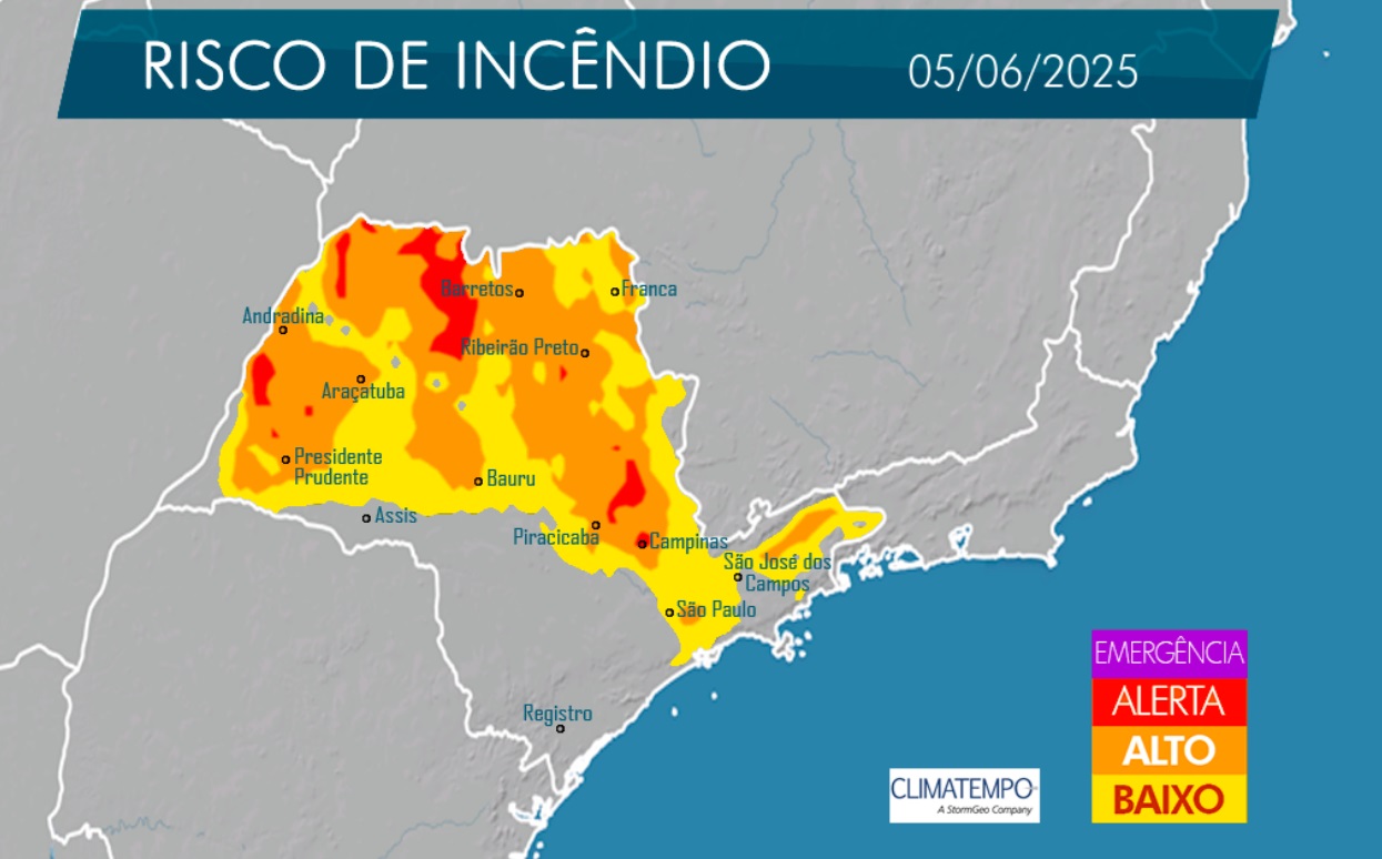Combate a incêndios inicia 'fase vermelha' e mostra risco na região