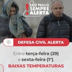 Defesa Civil projeta frio intenso em Marília com alerta até sexta-feira