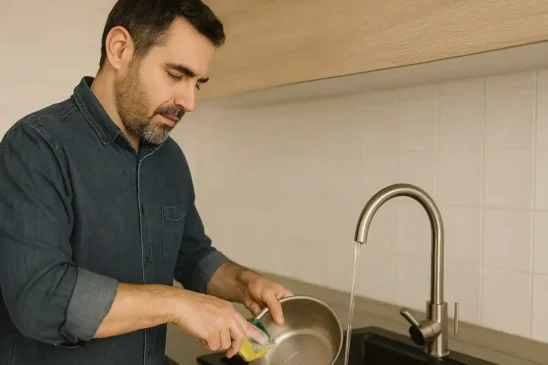 5 erros comuns ao lavar panela que você precisa parar de cometer