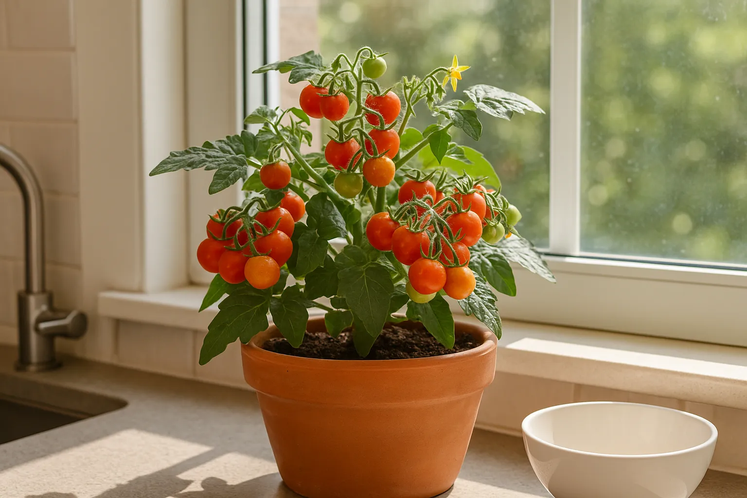 7 dicas certeiras para ter tomate cereja na mini horta caseira com pouco espaço
