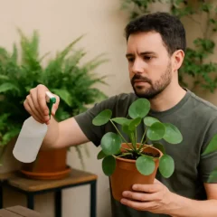 Bicarbonato com detergente solução contra pragas nas plantas
