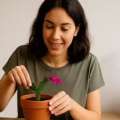 Como plantar flor-de-maio com galho direto no vaso