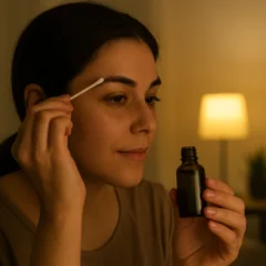 Como recuperar sobrancelhas ralas com óleo de alecrim à noite