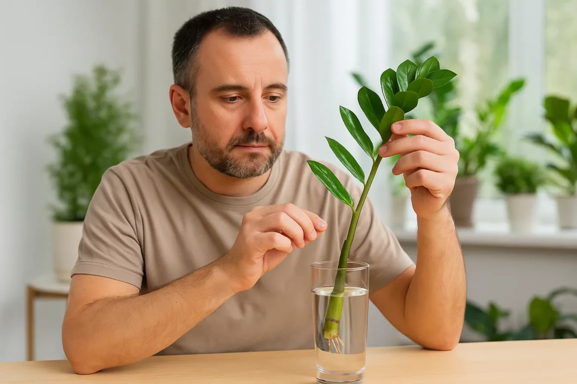 Cortei a zamioculca por impulso e quase matei a planta