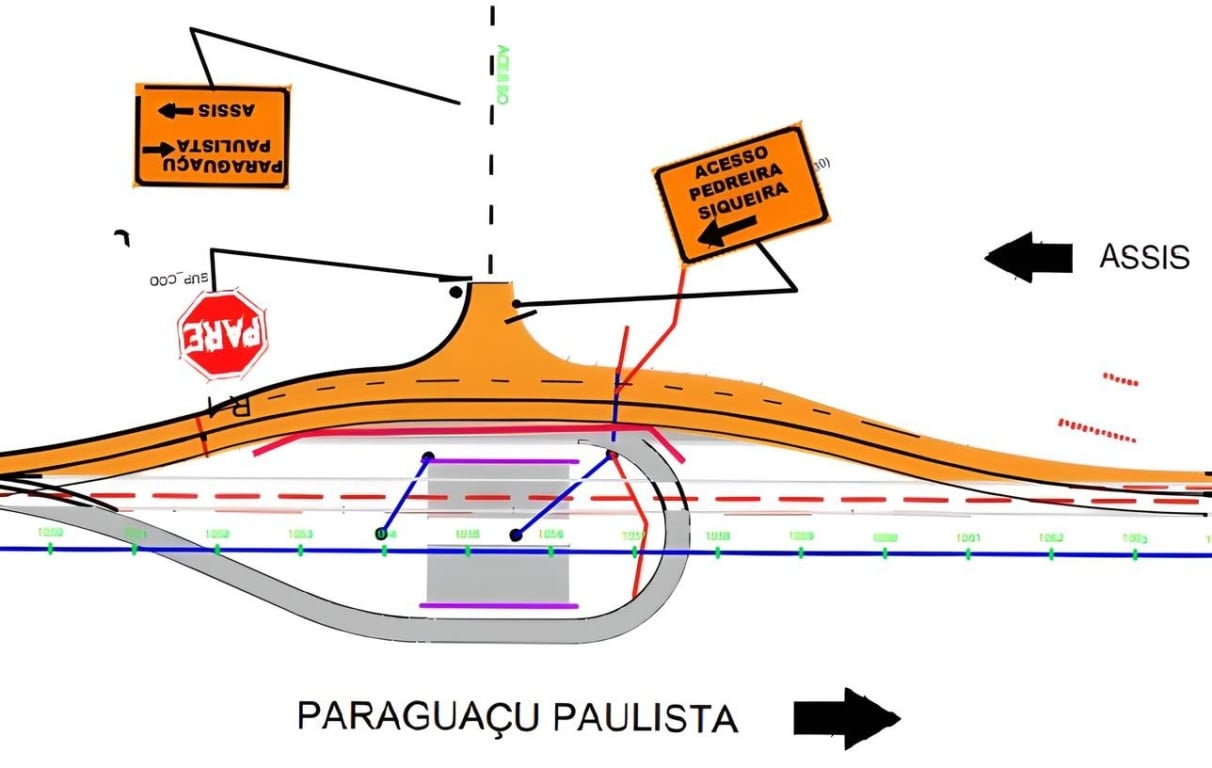 Obras mudam tráfego em rodovia entre Assis e Paraguaçu