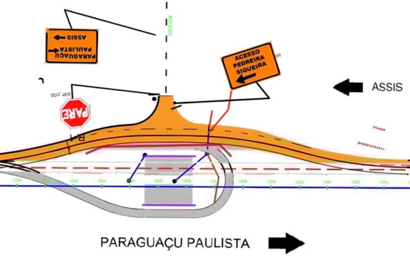 Obras mudam tráfego em rodovia entre Assis e Paraguaçu