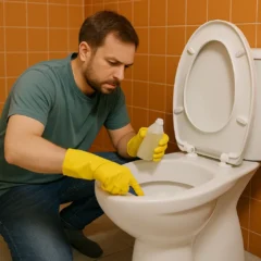 Essa mistura deixa o vaso sanitário branquinho novamente