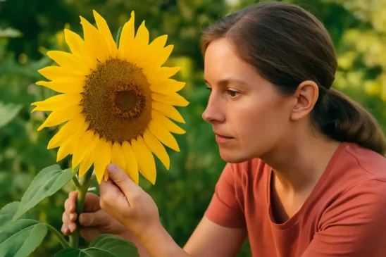 Girassol sem semente Descubra o erro na fase de floração