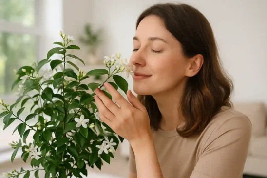 Jasmim acalma o ambiente e atrai boas vibrações naturais