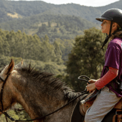A Horseland oferece atividades equestres especialmente voltadas para as crianças em Monte Verde (Foto: Divulgação/Horseland BJ Atividades Turísticas)