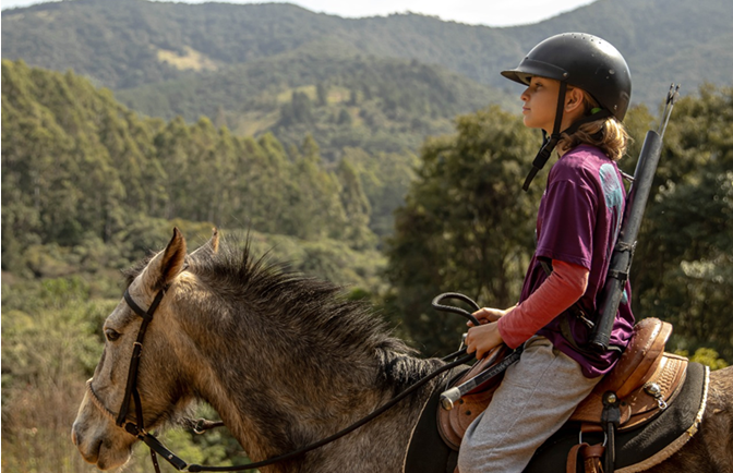 A Horseland oferece atividades equestres especialmente voltadas para as crianças em Monte Verde (Foto: Divulgação/Horseland BJ Atividades Turísticas)