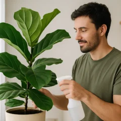 Onde nunca deixar o Ficus lyrata - evite sol direto e calor